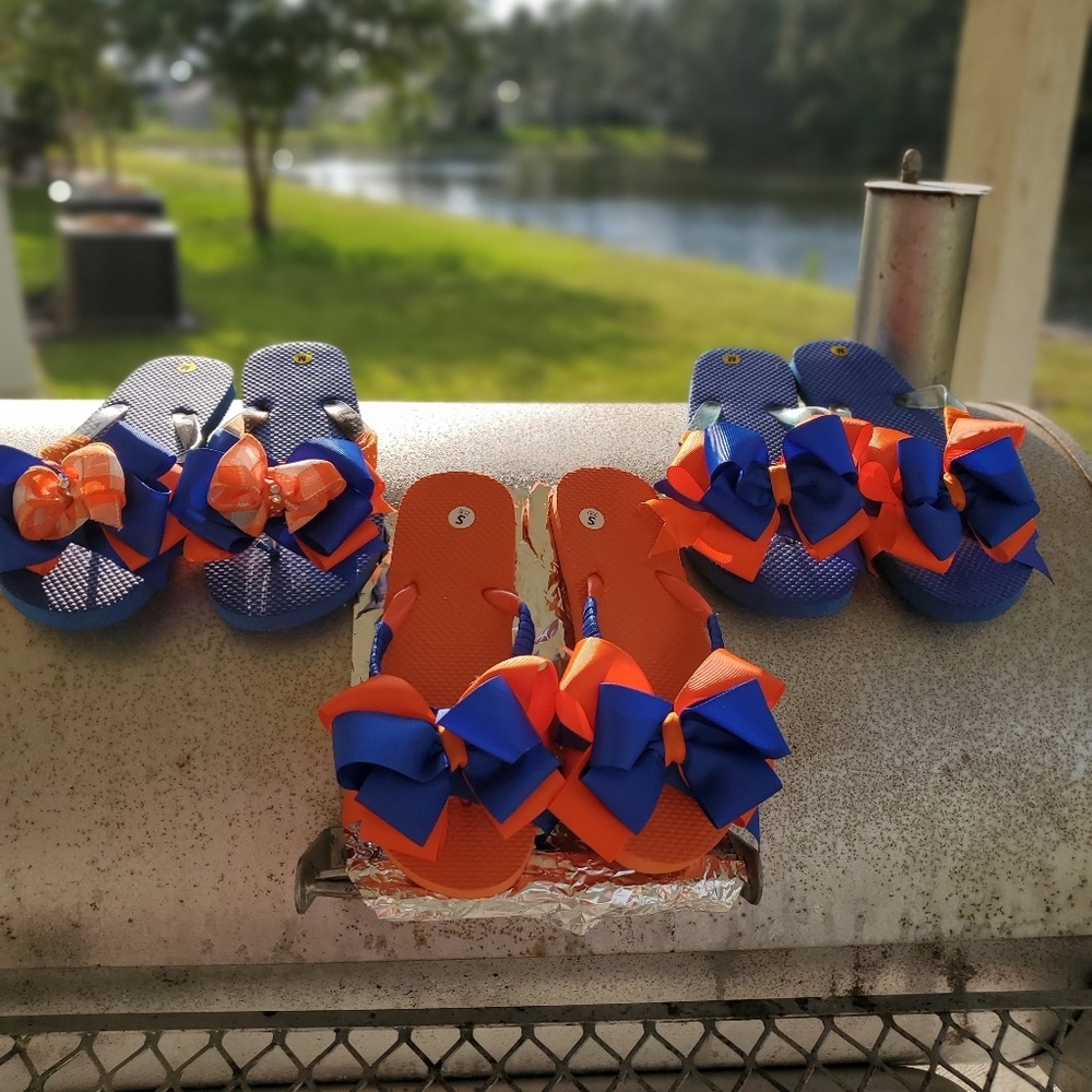 Custom designed flip flops. - Picture 3 of 3